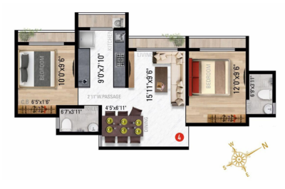 1 BHK Layout